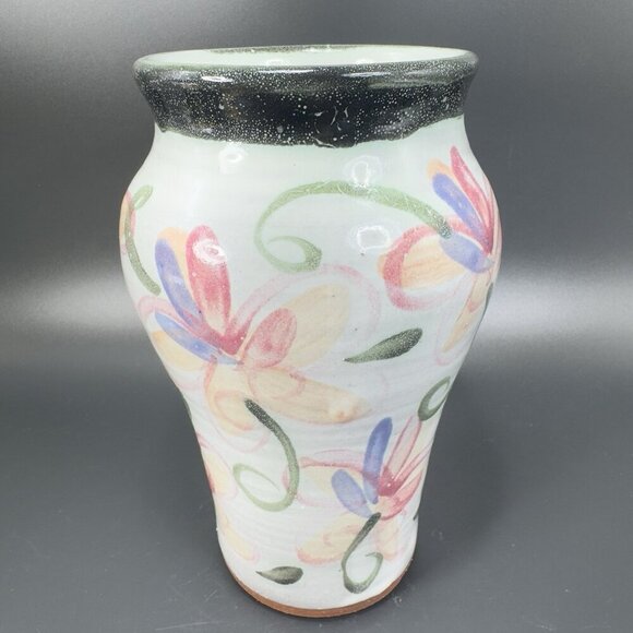 TPG T Puterbaugh Gill Folk Art Pottery RedWare Vase Vessel Hand Made Ceramic VTG - Picture 10 of 14